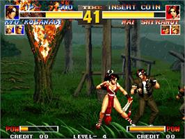 In game image of King of Fighters '95, The on the Arcade.