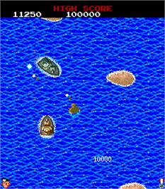In game image of Land Sea Air Squad / Riku Kai Kuu Saizensen on the Arcade.