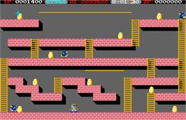 In game image of Lode Runner II - The Bungeling Strikes Back on the Arcade.