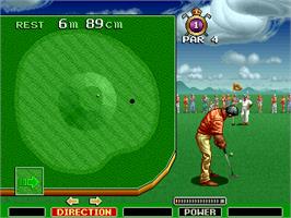 In game image of Major Title 2 on the Arcade.