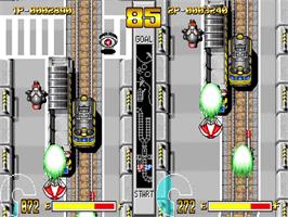 In game image of Masked Riders Club Battle Race / Kamen Rider Club Battle Racer on the Arcade.