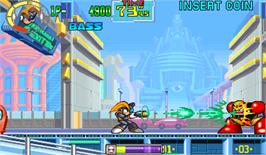 In game image of Mega Man: The Power Battle on the Arcade.