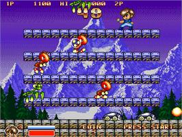 In game image of Metal Saver on the Arcade.