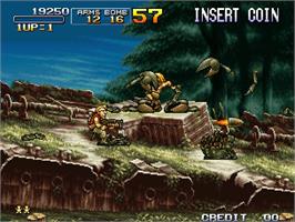 In game image of Metal Slug 3 on the Arcade.