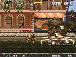 In game image of Metal Slug 4 on the Arcade.