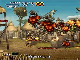 In game image of Metal Slug 6 on the Arcade.