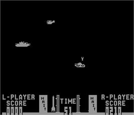 In game image of Missile X / Guided Missile on the Arcade.