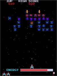 In game image of Moon Alien Part 2 on the Arcade.