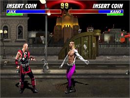 In game image of Mortal Kombat 3 on the Arcade.