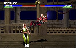 In game image of Mortal Kombat 3 on the Arcade.