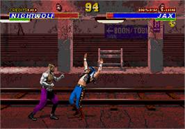 In game image of Mortal Kombat 3 on the Arcade.