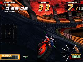 In game image of Motor Raid - Twin on the Arcade.