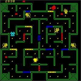 In game image of Mouse Trap on the Arcade.