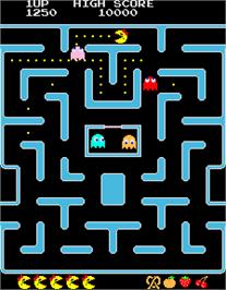 In game image of Ms. Pac-Man/Galaga - 20th Anniversary Class of 1981 Reunion on the Arcade.