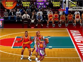 In game image of NBA Hangtime on the Arcade.