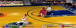 In game image of NBA Jam Extreme on the Arcade.