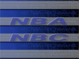 In game image of NBA Showtime: NBA on NBC on the Arcade.