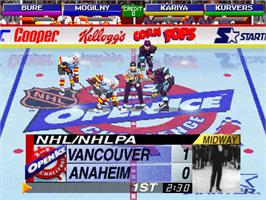 In game image of NHL Open Ice: 2 on 2 Challenge on the Arcade.