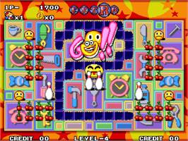 In game image of Neo Mr. Do! on the Arcade.