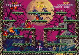 In game image of Nightmare in the Dark on the Arcade.