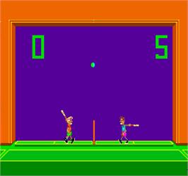 In game image of Off the Wall on the Arcade.