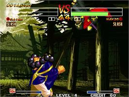 In game image of Paewang Jeonseol / Legend of a Warrior on the Arcade.