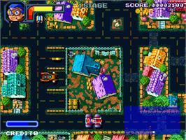 In game image of Pang Pang Car on the Arcade.