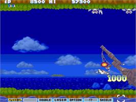 In game image of Parodius Da!: Shinwa kara Owarai e on the Arcade.