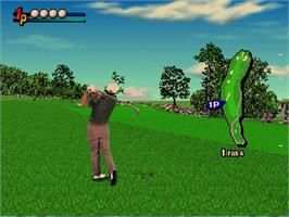 In game image of Pebble Beach - The Great Shot on the Arcade.