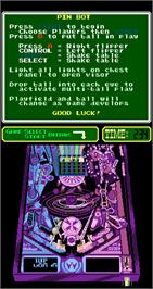 In game image of PinBot on the Arcade.