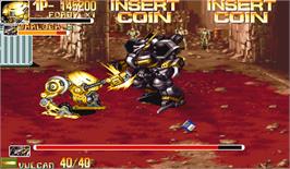 In game image of Powered Gear: Strategic Variant Armor Equipment on the Arcade.