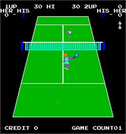 In game image of Pro Sports - Bowling, Tennis, and Golf on the Arcade.