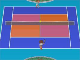 In game image of Pro Tennis World Court on the Arcade.