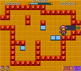 In game image of Pushman on the Arcade.