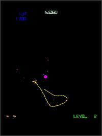 In game image of Quantum on the Arcade.