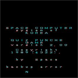 In game image of Quiz Punch 2 on the Arcade.