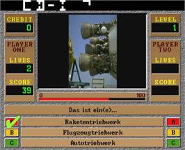 In game image of Quizard 1.7 on the Arcade.