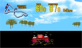 In game image of Racin' Force on the Arcade.