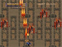 In game image of Radiant Silvergun on the Arcade.
