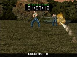 In game image of Ranger Mission on the Arcade.
