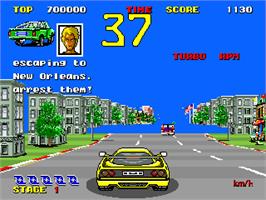 In game image of Round Up 5 - Super Delta Force on the Arcade.