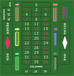 In game image of Ruleta RE-800 on the Arcade.