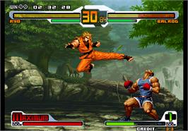 In game image of SNK vs. Capcom - SVC Chaos Super Plus on the Arcade.