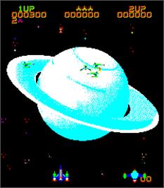 In game image of Saturn on the Arcade.