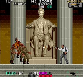 In game image of Secret Agent on the Arcade.