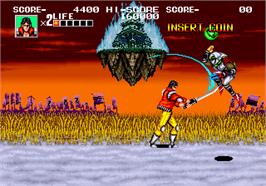 In game image of Sengoku / Sengoku Denshou on the Arcade.
