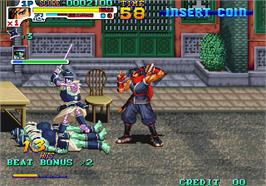In game image of Sengoku 3 / Sengoku Densho 2001 on the Arcade.