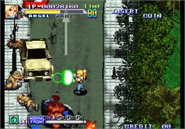In game image of Shock Troopers - 2nd Squad on the Arcade.