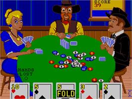 In game image of Showdown on the Arcade.