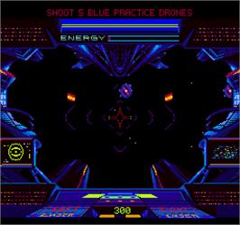 In game image of Shrike Avenger on the Arcade.